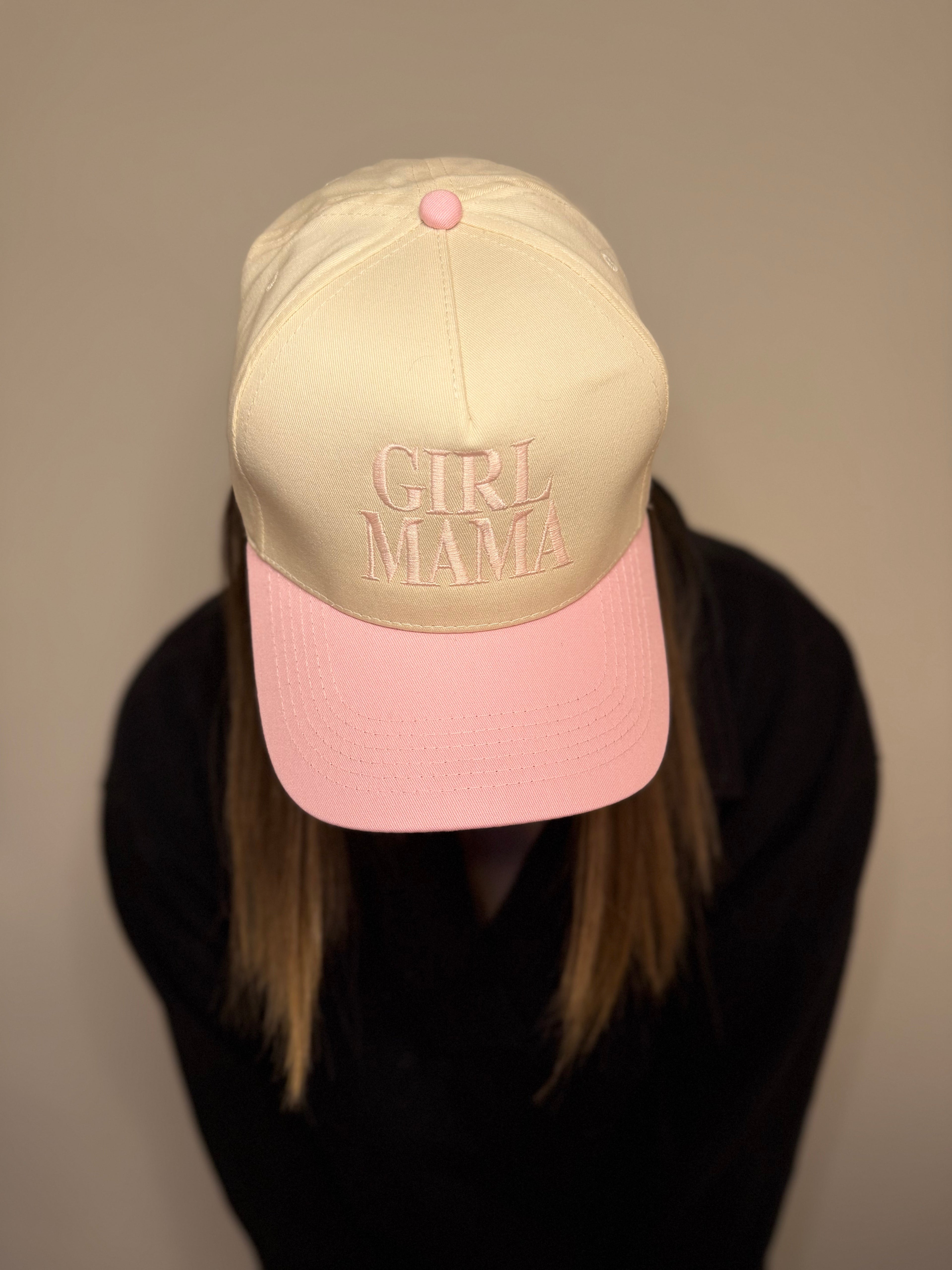 Two Toned Girl Mama Trucker Hat