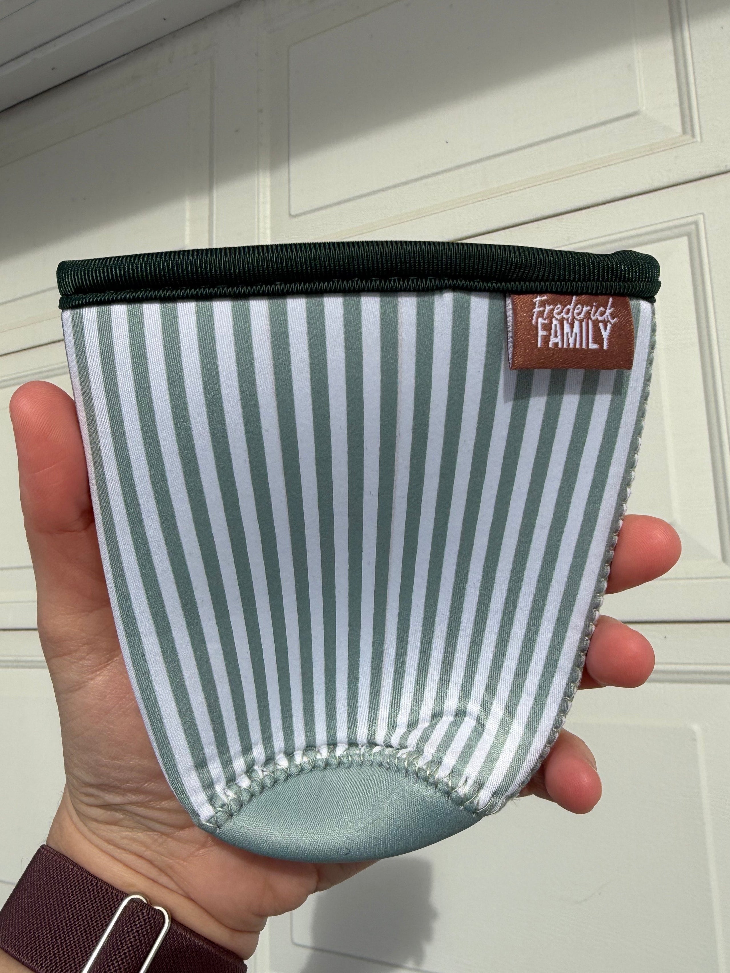 Green Queen Striped Drink Sleeve