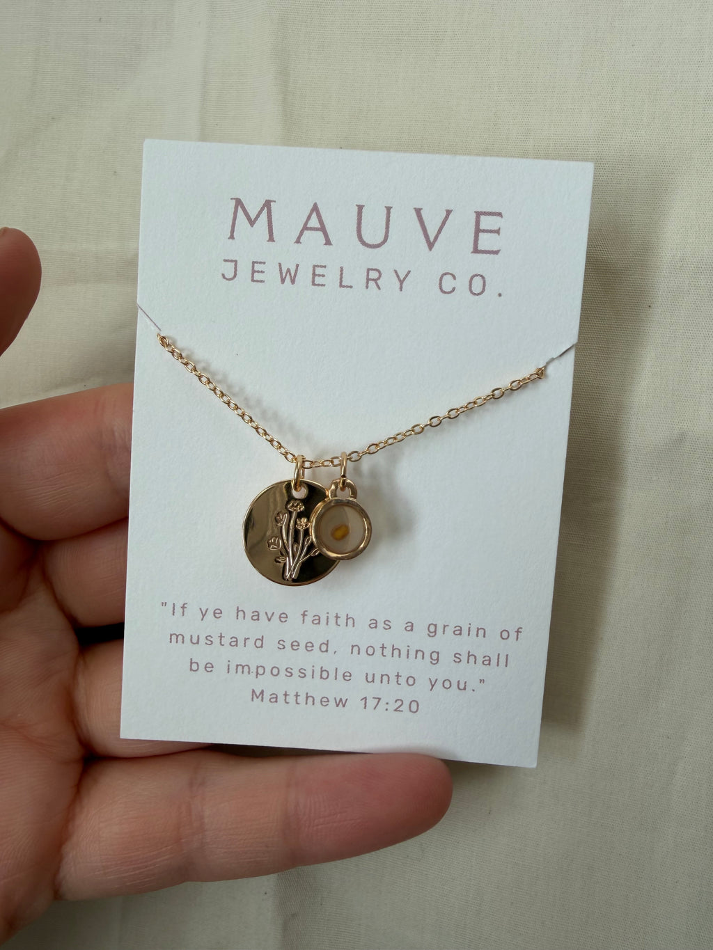 Matthew 17:20 Necklace