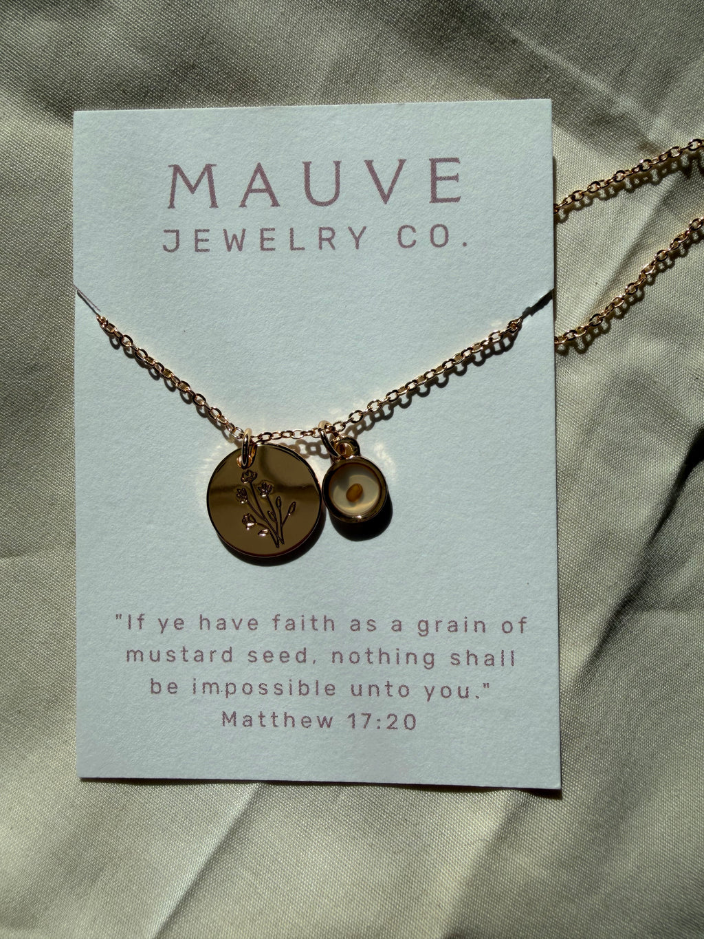 Matthew 17:20 Necklace