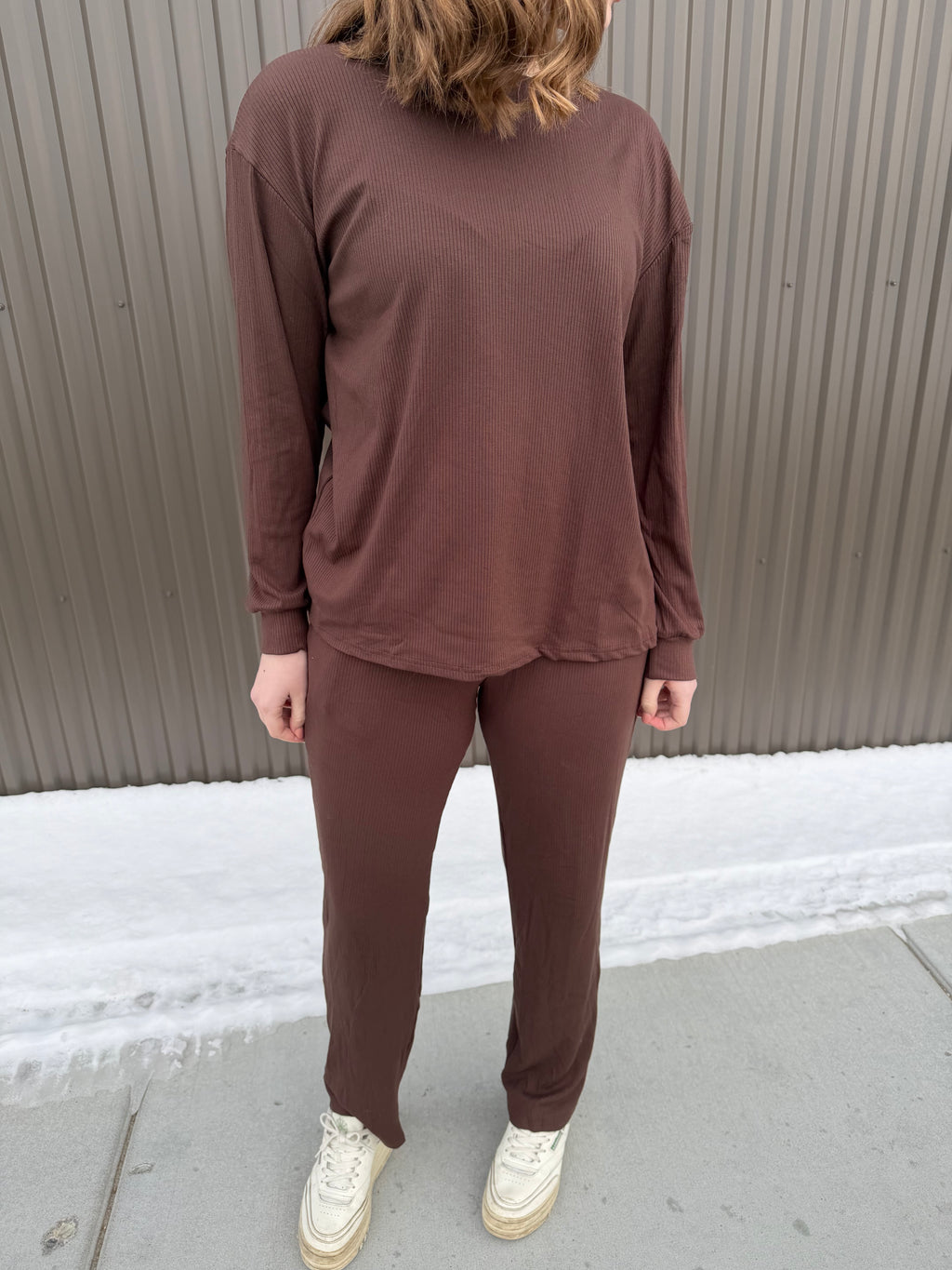 Ruby Relaxed Set in Brown Ember