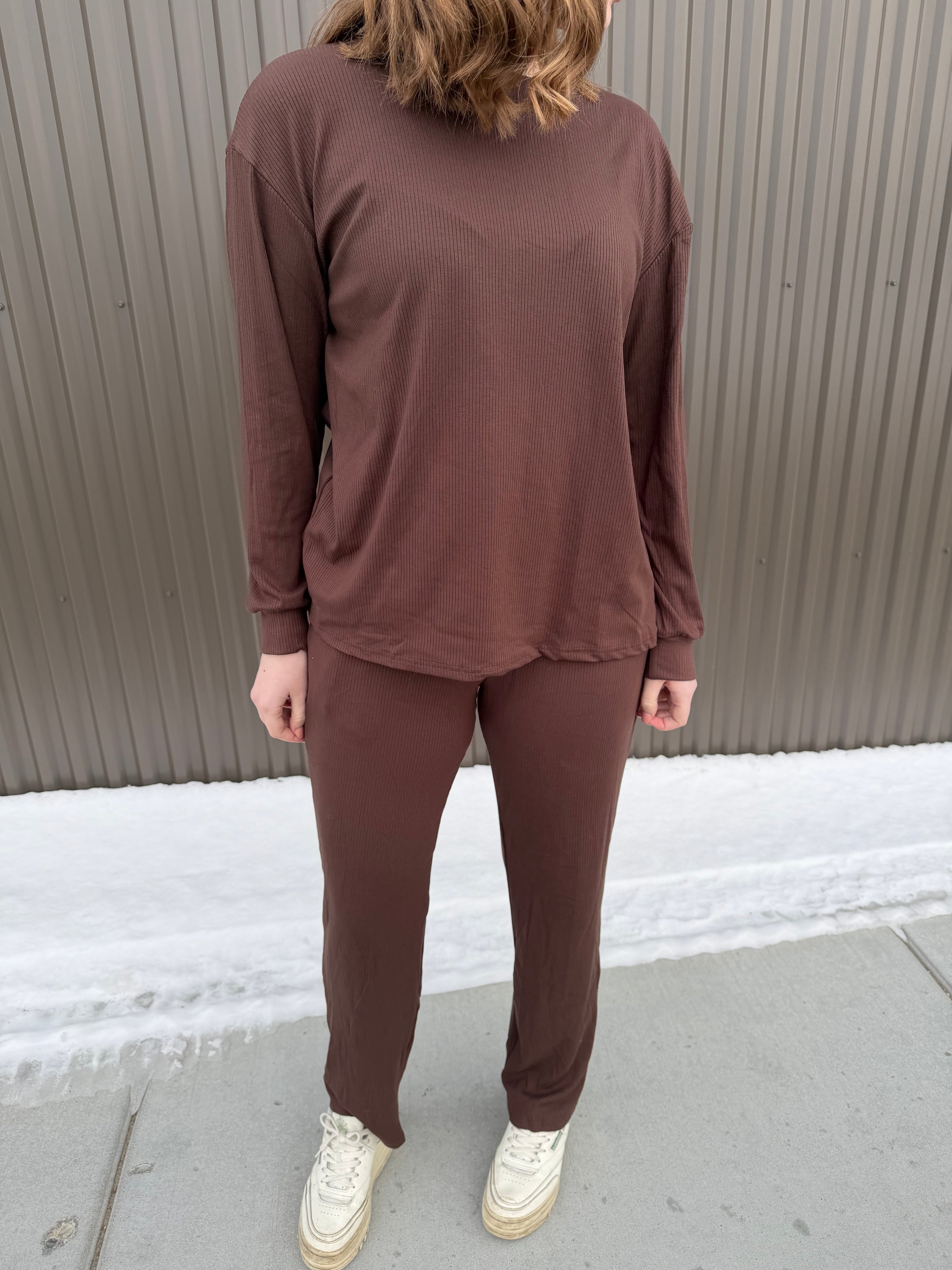 Ruby Relaxed Set in Brown Ember