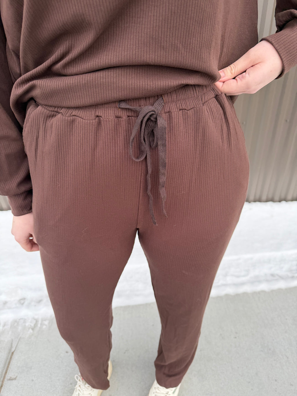 Ruby Relaxed Set in Brown Ember