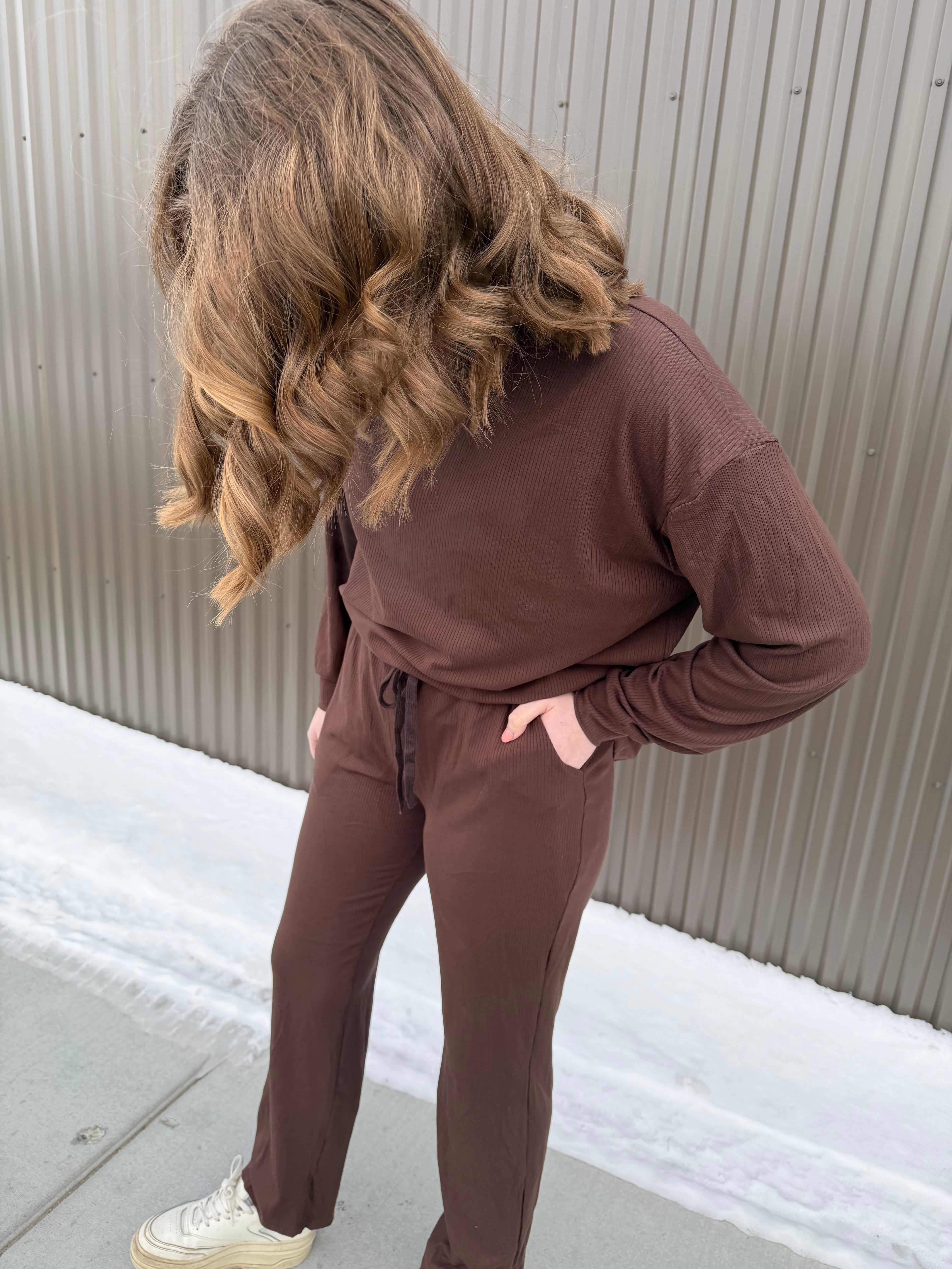 Ruby Relaxed Set in Brown Ember