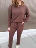 Ruby Relaxed Set in Brown Ember